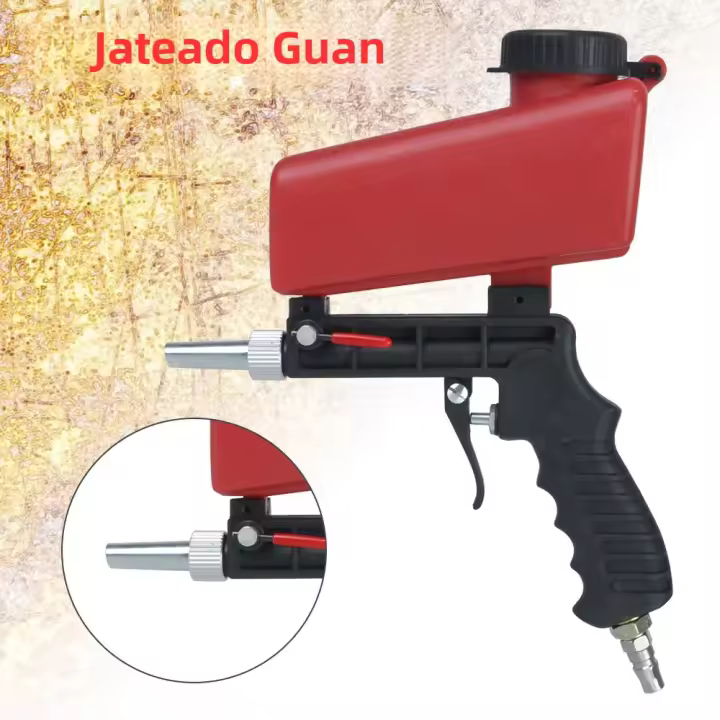 Pistola De Arena Portátil NICEYARD 90psi Ajustable Manuales Pneumáticos Set De Blastado Pequeño Máquina De Blastado De Arena - 1