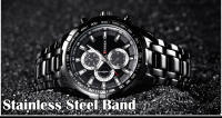 Reloj De Pulsera De Acero Inoxidable CURREN 8023 Para Hombre Resistente Al Agua Y Shock Con Display Numeral Luminoso Y Clavija De Muñeca Estilo Militar Deportivo - details 3