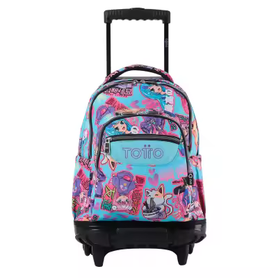 Mochila Totto ruedas Renglon Modelo Anime - 1
