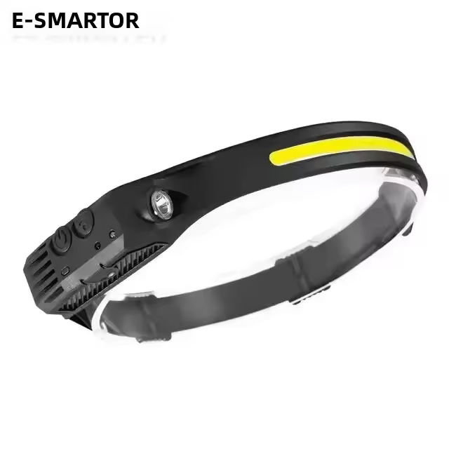 Linterna Frontal LED Con Sensor Y Batería Integrada Recargable Por USB Luz De Trabajo Super Brillante Torcha Para Exteriores Y Deportes - 1
