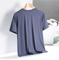 Camiseta De Deporte Casual Para Hombres Verano Manga Corta Secado Rápido Seda Hielo Diseño Simple Cuello Redondo Top De Media Manga - details 6