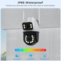 Cámara IP BESDER 8MP PTZ Con Vigilancia Nocturna Y Seguimiento Automático Para Seguridad Exterior Wifi CCTV Monitor Dual iCSee - details 13