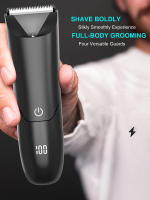 Afeitadora Eléctrica Para Hombres Con Cabeza De Cuchilla Cerámica Recargable Por USB Trimmer De Pierna Y Brazo Con 2 Tapas Protección - details 4