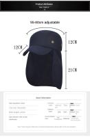 Gorro De Sol Con Protección UPF 50+ Y Plegable Para Cuello Para Hombre Y Mujer Adecuado Para Senderismo Viajes Pesca Uso Casual En Todas Las Estaciones - details 4