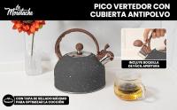 LA MOUSTACHE Tetera de Agua Silbante Vintage 2,5L de Acero Inoxidable - Kettle - details 3