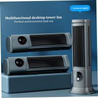 Ventilador de Torre de 11 pulgadas, ventilador de Mesa personal 2 en 1 sin Aspas, portátil, recargable, ventilador de escritorio Eléctrico con opción de 3 velidades, tamaño Pequeño para Oficina y Hogar - details 5