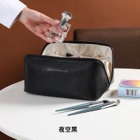 1-4 Uds Bolsa de Cosméticos de Viaje de Gran Capacidad, Bolsa de Maquillaje de PU, Bolsa de Lavado de Viaje Multifuncional y Portátil de Viaje con Asa y Cremallera, para Viajes, Baño - details 14