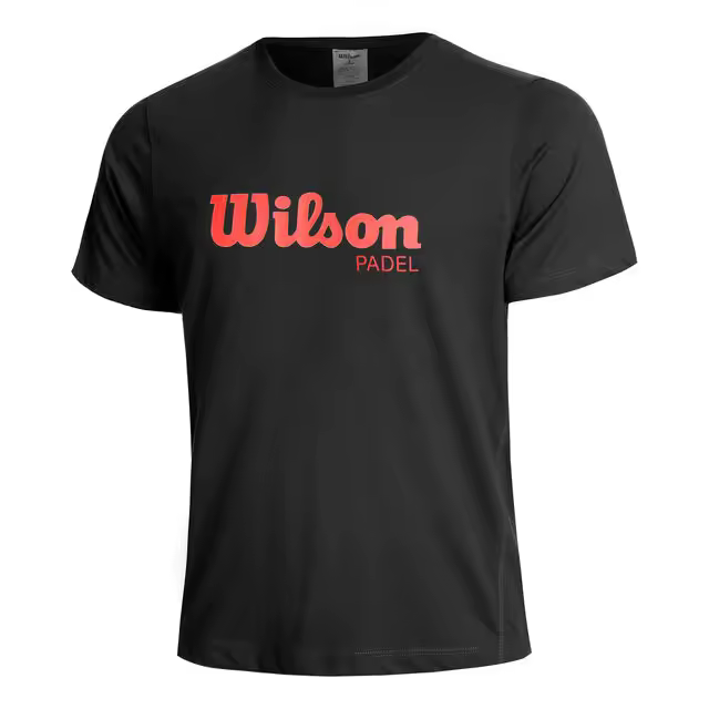 Camiseta Wilson Graphic Negro Rojo - 1