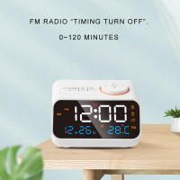 Reloj De Alarma LED Con Radio FM Para Lado De Cama Moderno Calendario Digital Con Termómetro Y Higrómetro Para La Mesa - details 5