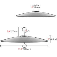 Comedero para pájaros, deflector transparente de plástico, protector meteorológico, cubierta transparente para prevenir la lluvia y la nieve - details 2