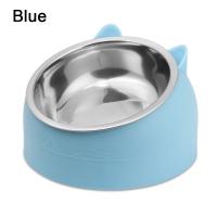 Tazón De Alimentos Para Mascotas De Acero Inoxidable Resistente Al Caídas Con Boca Oblicua Protege La Columna Vertebral Diseño De Gato Y Perro Juguetón - details 13