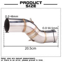 Pipón De Acero Inoxidable Para Motocicleta Middle Link Modify Slip-on Con Interface De 51mm Para Benelli TRK 502X TRK502X - details 2