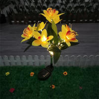 Lámpara De Jardín Solar LED Para Orquídeas Impermeable Decoración De Navidad Y Fiesta Para Aisles Corredores De Villa Y Jardín - details 5