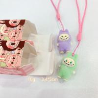 Muñeca De Resina Labubu Sentada Caja Sorpresa Llavero Colgante Decoración Colgante Para Escritorio Muñeco De Peluche Blindeado Para Jóvenes - details 4