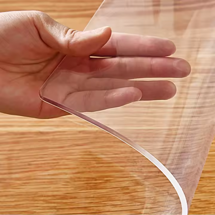 Mantel De PVC Transparente Resistente Al Calor Impermeable Y a La Grasa 1pc Mantel Para Comedor De Alta Calidad - 1