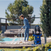 Hidrolimpiadora Goodyear GY1802PW - 1800W, 2030 PSI, 420 l/h, Agua 50°C, Paro Total, Manguera 5m, Lanza Ajustable, Ruedas - details 0