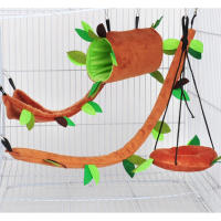 Cálido Nido De Algodón Peluche Para Rata Conejo Ferret Hamster Doble Capa Colchón De Hamaca Para Pequeños Animales De Compaña - details 0