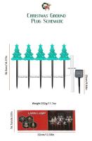 Luces Solares De Copos De Nieve LED Para Jardín Decoración De Navidad Guirnalda De Árbol De Navidad Y Paisaje Externo - details 19