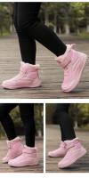 Botas De Invierno Para Niños Y Niñas Con Lining De Peluche Impermeables Y De Talla Ancha Para Actividades Al Aire Libre Resistentes Al Frío Con Cierre De Correas Y Punta Redonda - details 18