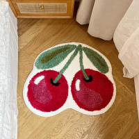 Carpetas De Suelo Suaves Y Rosas Con Diseño De Manzanas Para Decoración De Habitaciones Infantiles Y Salones Alfombra Gruesa Antideslizante Y Resistente Al Agua Para Decoración Del Hogar - details 4
