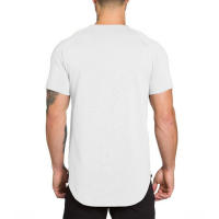 Camiseta De Fitness Para Hombre Camiseta De Algodón Con Estampado Casual Manga Corta Transpirable Para Verano Musculación Estilo Hip Hop - details 15