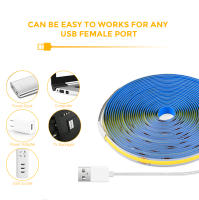 Luz De Baño Espejo LED COB Strip Decoración De Hogar Lámpara USB Con Cinta Adhesiva Luz De Maquillaje Para Mesa De Vestir - details 3