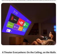 Proyector Portátil AUN A32 pro Android 13 Mini LED 3D WIFI Para Teléfono Y Computadora Video 4K Película 1080P Teatro En Casa - details 5