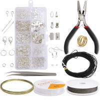 Kit De Accesorios De Joyería De Aleación Con Anillos Saltarines Y Gancho Para Pendientes Herramientas De Reparación Y Fabricación De Joyas - details 4