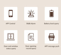 Sensor De Alarma Para Puerta Y Ventana Inteligente Tuya WiFi Compatible Con Alexa Y Google Home Detector De Apertura Y Cierre Para Seguridad Del Hogar - details 1