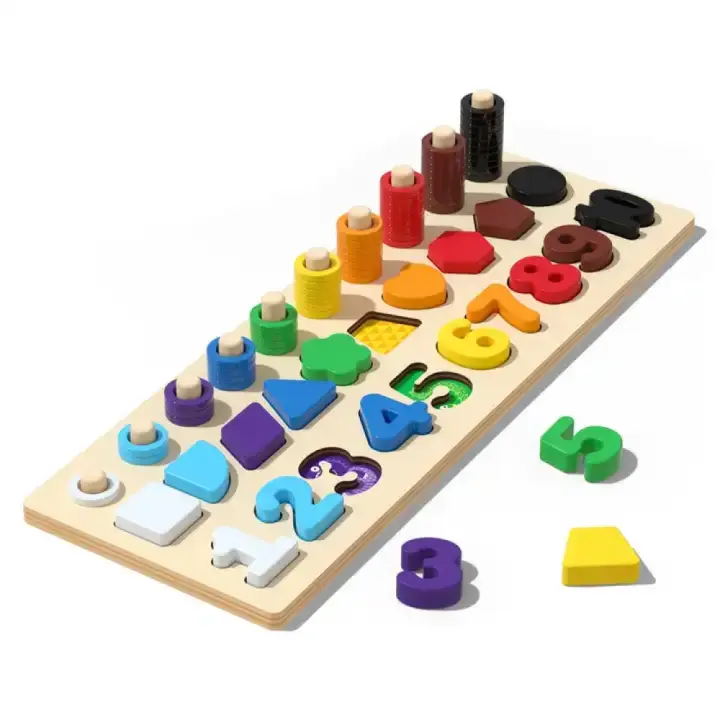 Nenitus Juguete Montessori 1 2 3 años, Juego Montessori de conteo apilamiento y clasificación Matemática, Juguete Educativo, Regalo niños pequeños y bebés. - 1