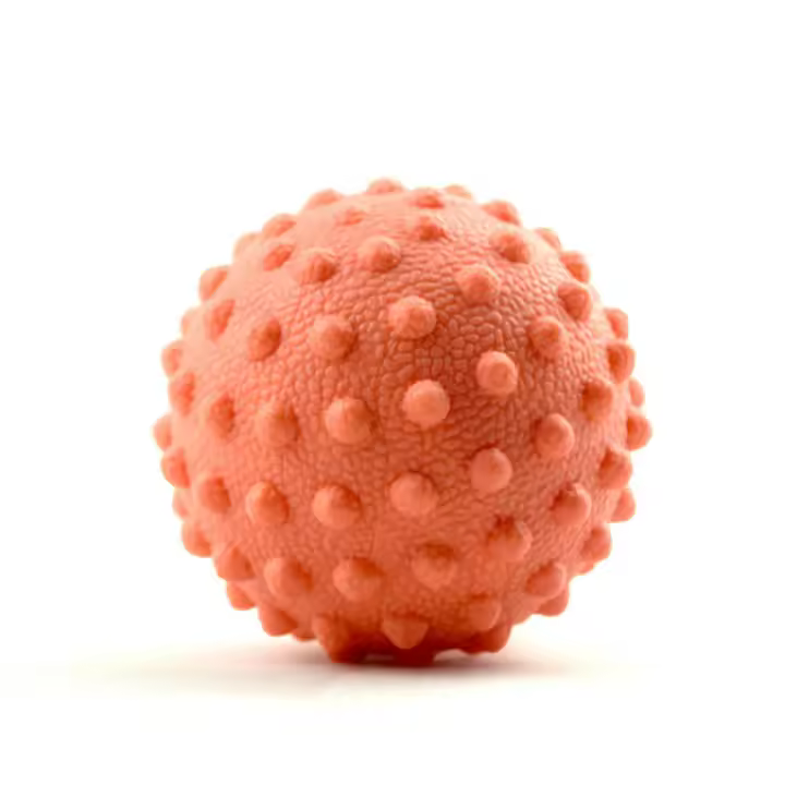 Bola De Masaje Duradera TPE Espinosa Para Punto Triger Deporte Fitness Alivio Del Dolor En Manos Y Pies Relajador De Fascia Plantar 4.5cm - 1