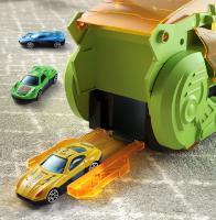 Gran Dinosaurio Devorando Coche Juguetes Tyrannosaurus Rex Aluminio Ejection Inercia Transporte Coche Juguete Para Niños Regalo De Cumpleaños - details 5