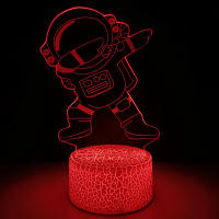 Lámpara De Noche LED 3D Tema Espacial Astronauta Ajustable Para Decoración De Habitación Infantil Regalos De Navidad - details 2