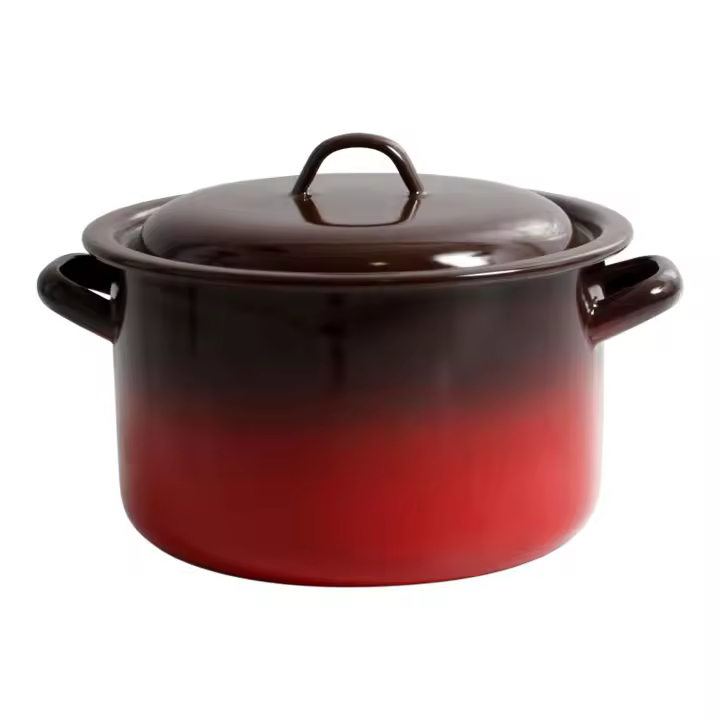 La Estrella - Olla Recta Acero Esmaltado 20cm 3.5L - Colección Fuego - 1