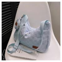 Nueva Bolso De Hombro Para Mujer Estilo Harajuku Diseñador Moda Tamaño Grande Capacidad Grande Estampado Solido Y Cuadros Bolso Transversal Para Estudiantes - details 18