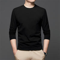 Camiseta De Algodón Para Hombre 2024 Con Cuello Redondo Y Mangas Largas Para El Verano Cómoda Y Transpirable Estilo Casual - details 12