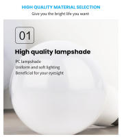 6pcs Bombilla LED Sensor De Movimiento Radar 189-265V E27 Bombilla Infrarroja Inteligente 6W-20W Para Noche Y Oscuridad - details 7