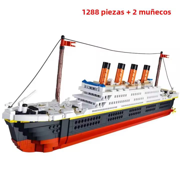 KNEW BUILT Titanic Model Cruise Ship Mini Building Blocks Kit Juguetes Para Niñas Regalo Para Adultos Con Muñecas Decoración De Bloques De Construcción - 1