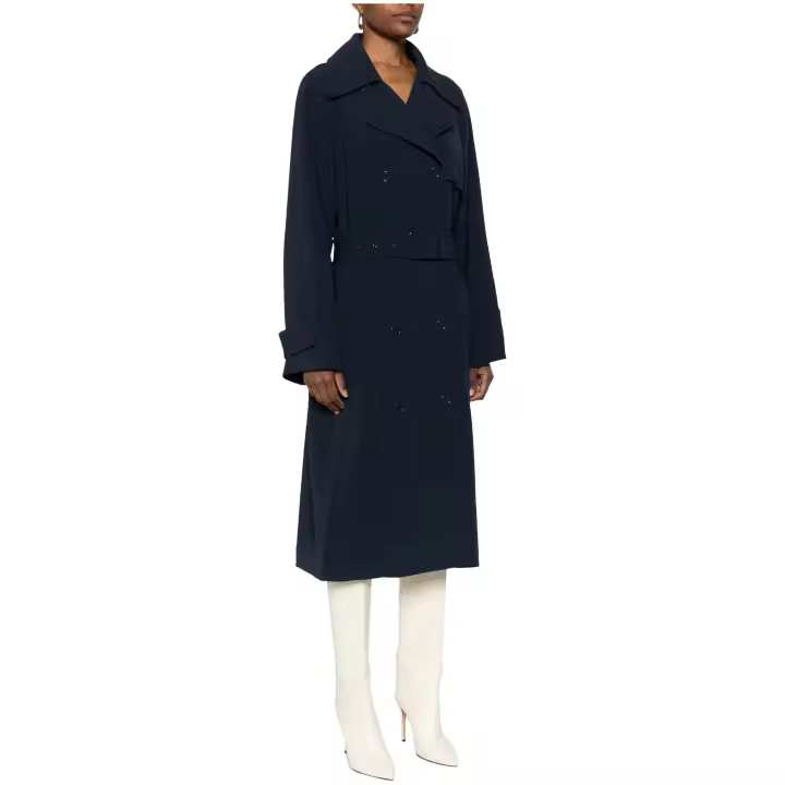 MICHAEL KORS - Gabardina con Cinturón en Crepé Texturizado - 1
