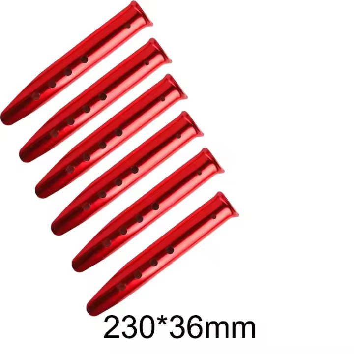 6PCS Palos De Tenda En Forma De U Para Playa Camping Accesorios Para Tarpazos Adecuados Para Camping Y Senderismo En Hierba Arena Nieve - 1