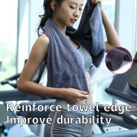 Toalla Deportiva De Microfibra 42x95cm Para Gimnasio Yoga Natación Fitness Secado Rápido Antideslizante Para Playa Correr Absorción Rápida Tejido Terry Máquina Lavable - details 9