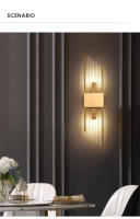 Bocadillo De Vidrio Con Acero Inoxidable Y LED Para Decoración De Hogar Adecuado Para Pasillo Estudio Dormitorio Estilo Moderno Soporte De Montaje En Pared Incluye Bombillas - details 0