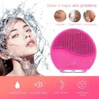 Cepillo De Limpieza Facial Eléctrico De Silicona Con Masaje Profundo a Alta Frecuencia Impermeable Cuidado De La Piel Recargable Por USB - details 1