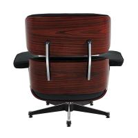 TY302 Classic Recliner Deep Acid Branch Armchair With Black Cowhide Black Big Head Foot Swivel Deck Chair Furniture - details 4