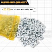 Juego De 100 Piezas De Tornillos Deslizantes M3 M4 M5 Para Perfiles De Extrusión De Aluminio 20 Series Material Carbono Acero Galvanizado - details 25