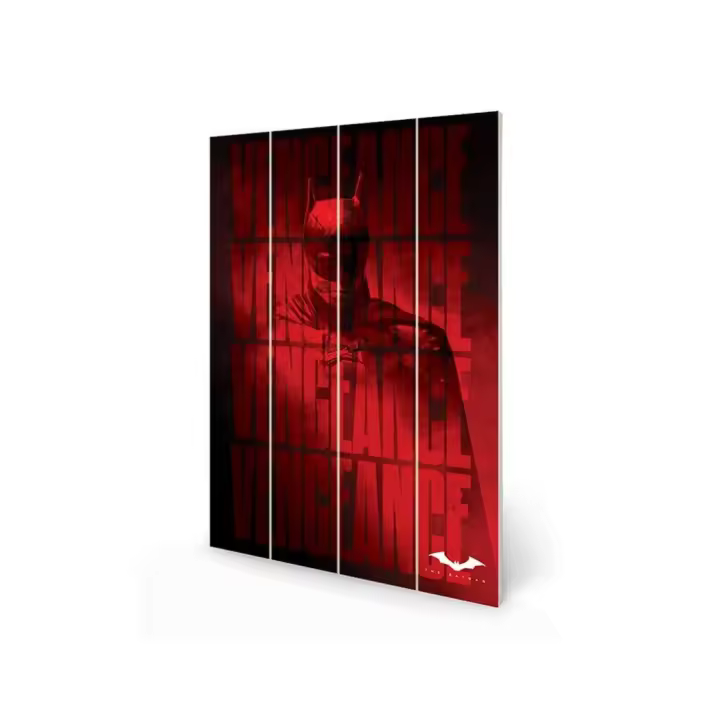 ▷ CUADRO DECORATIVO EN MADERA DE BATMAN VENGEANCE by Pequeños Gigantes - 1