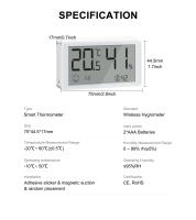 Sensor De Temperatura Y Humedad ZigBee Tuya Smart Girier Compatible Con Alexa Y Hey Google Termómetro Digital Para Interior - details 15