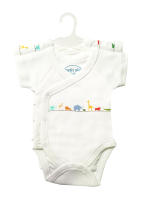 Set 2 Bodies Bebé Petit Alo 100% Algodón Blanco | Jungle Print - details 0