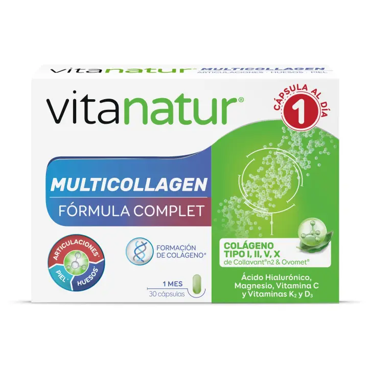 Vitanatur multicollagen fórmula completa 30 cápsulas - 1