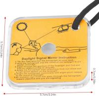 Espejo de Supervivencia Reflectante para Exterior Cord¨®n Ajustable para Acampar Senderismo Mochilero Situaci¨®n de Emergencia - details 1
